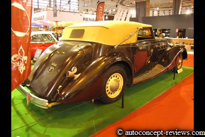 Delage D8 Cabriolet De Villars 1936 - Exhibit Osenat